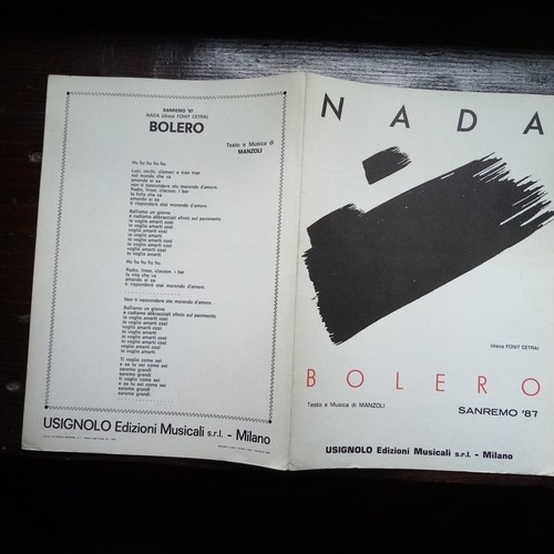 Spartito musicale nada - spartito,