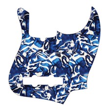 Battipenna basso jazz D'Andrea 4 strati 10 fori blu vortice perla