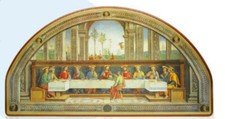 QUADRO ULTIMA CENA IN LEGNO