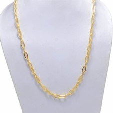Collana catena maglia ovale