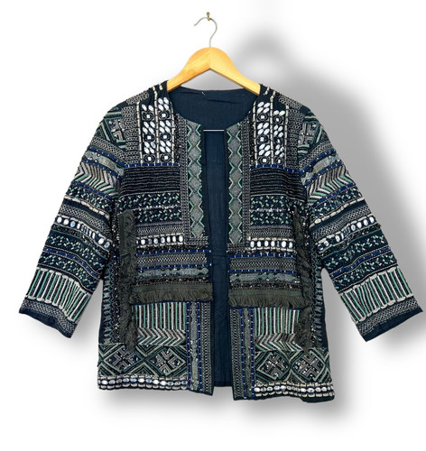 Giacca zara impreziosita boho - giacca,