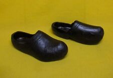 ✅ BELLISSIMI DUE ANTICHI ZOCCOLI DELLA VALSESIA IN LEGNO PRIMI 900 ANTIQUE-4546