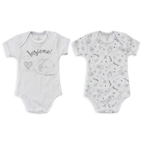 Coppia body americano - americano, neonato