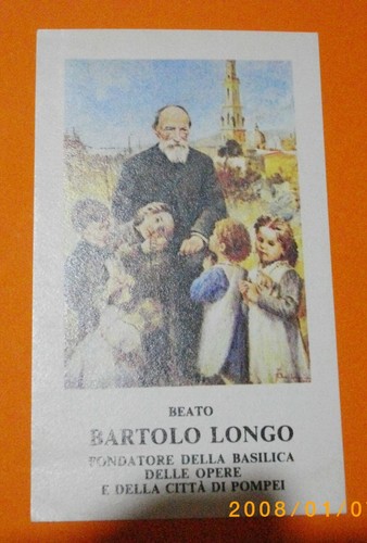 Santino beato bartolo - santino, longo