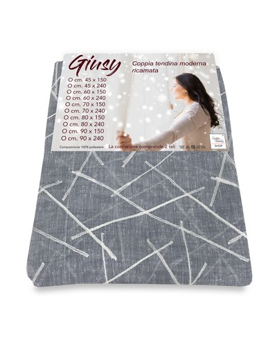 Tendina giusy grigio coppia - tendina,