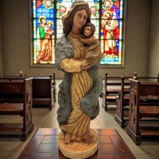 Madonna and Child Statue 12"