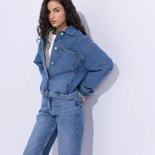 Giacca oversize donna blu
