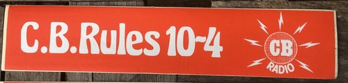 Radio vinyl bumper stickers - cb,