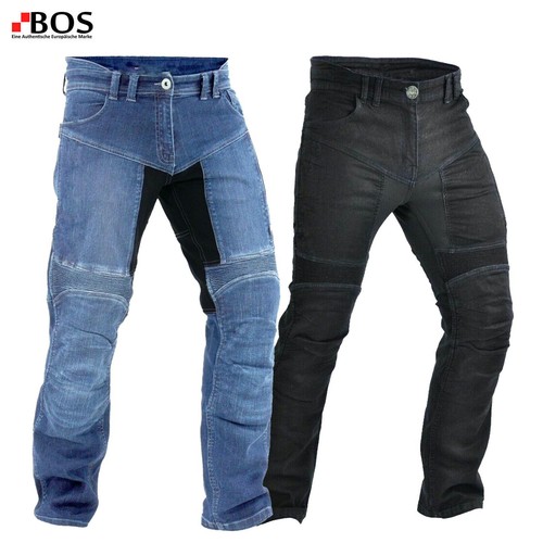 Jeans moto uomo nero - jeans,
