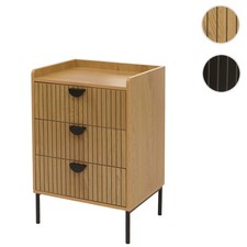 Cassettiera HWC-O39, armadio credenza, 3 cassetti melaminico MDF 77x50x42 cm
