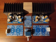 LM3875TF Amplificatore fai da te stereo audio classe AB con dissipatori,leggere descrizione..