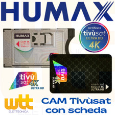 CAM TIVU SAT HD ORIGINALE TIVUSAT TELEVISORE RICEVITORE SMART TV CI CI+ HD 4K