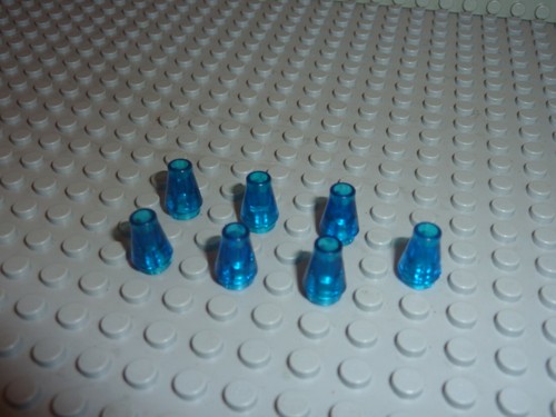 Trblue cones ref 4589 lego - cones,