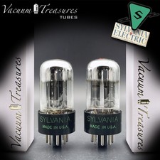 6SN7 GTB SYLVANIA CHROME TOP