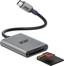 acer Lettore di schede SD USB C, Adattatore Schede di Memoria MicroSD USB C 5Gbp