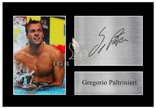 IGR Print - Gregorio Paltrinieri (Nuoto) - Poster Stampa Autografo A4 Cornice