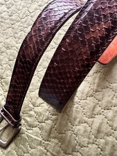 Cintura in Vero Pitone 115 centimetri x 4 centimetri