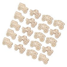  20 pezzi forme artigianali per auto in legno per bambini fette di legno non