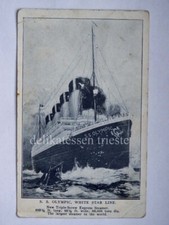 NAVE ship SS OLYMPIC White Star Line Titanic twin liner paquebot postcard