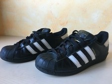 SCARPE SHOES ADIDAS SUPERSTAR PELLE NERO TAGLIA : eur 36 2/3 