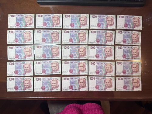 Lotto banconote lire 1000 - banconote,