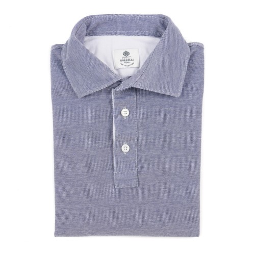 Polo borrelli napoli blu - borrelli,