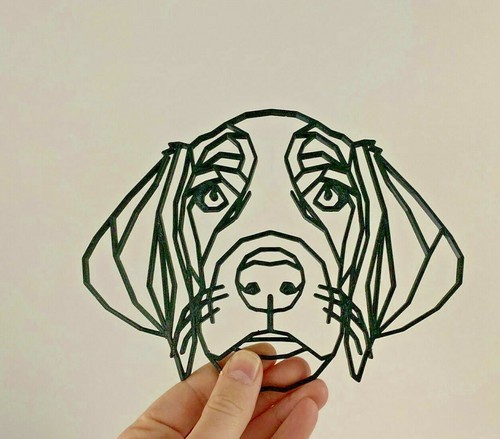 Weimaraner geometrico cane