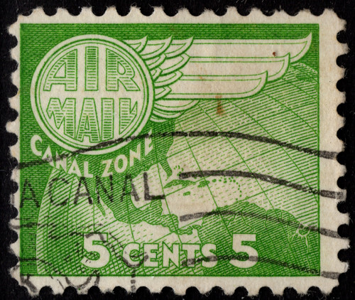 Francobollo canal zone scott - zone, #