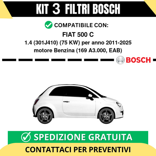 Kit bosch filtri tagliando - kit,