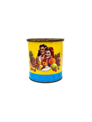 Lattina pubblicitaria vintage