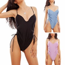 Costume intero donna arricciato monokini sgambato Made in Italy TOOCOOL W1203