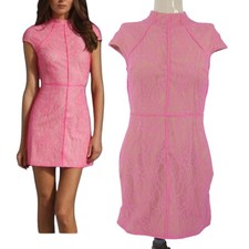 Abito rosa pizzo nudo foderato