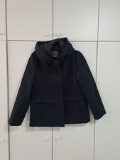 Cappotto corto PRIMARK tg M 42it con cappuccio donna giaccone blu scuro