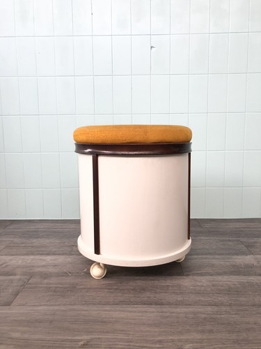 Pouf sgabello anni legno - pouf,