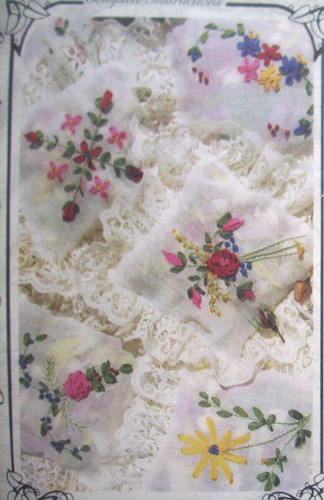 Silk ribbon embroidered - ribbon,
