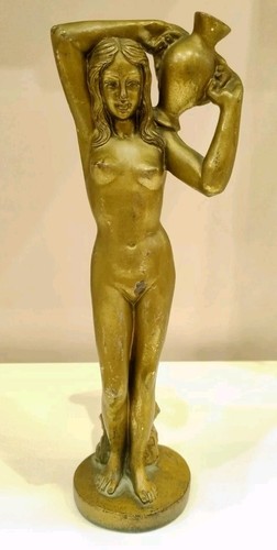 Statua donna romana con anfora - romana,