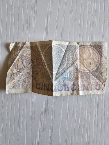 500 lire carta - 500,