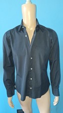 BARBA NAPOLI CAMICIA UOMO NERA MANICA LUNGA TAGLIA M 100 % COTONE MADE IN ITALY