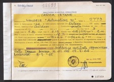 12698 LIBRETTO MACCHINA AGRICOLA OPERATRICE  CARICA LETAME -