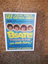 THE BEATLES Maple Leaf Gardens