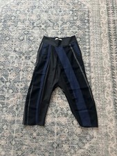 Malloni black navy striped