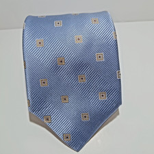 Cravatta Tie Uomo ZARLINI Azzurra 100% Seta Silk Elegante Cerimonia Business Lux