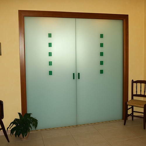 Porta scorrevole vetro