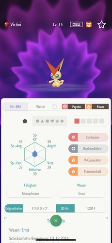Pokemon victini evento - victini, "evento"