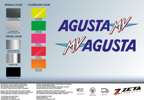 Adesivi carene agusta - carene, f4