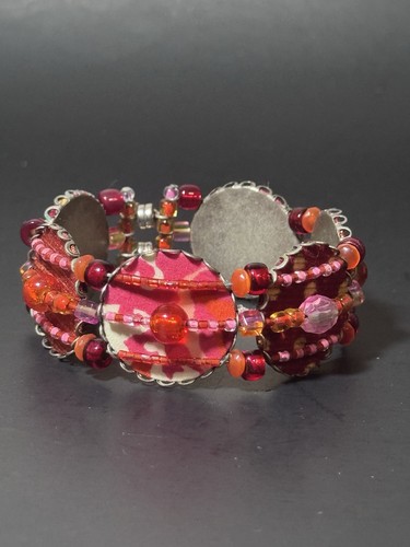 Bracciale perline artigianali - bracciale,