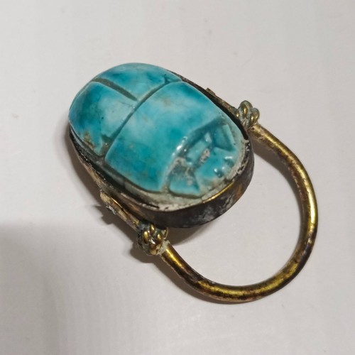 Anello scarabeo stile - anello,