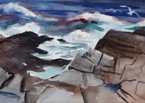 Eve nethercott rocky shore - nethercott,