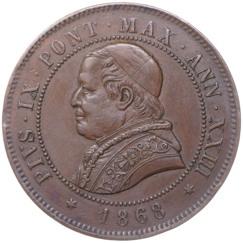 Soldi 1868 pio vaticano - pio, ix,
