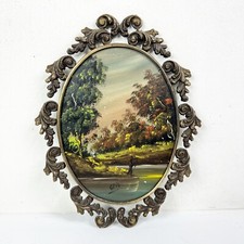 Quadretto antico vintage ovale